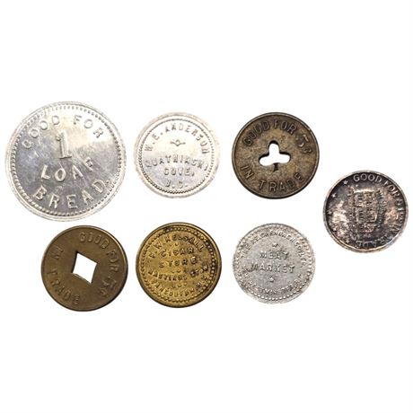 Assorted Early B.C Tokens