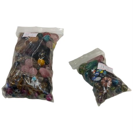 2 Bags Of Vintage Beads