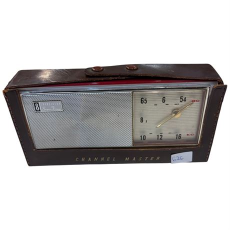 Vintage Super Fringe Channel Master 8 Transistor Radio