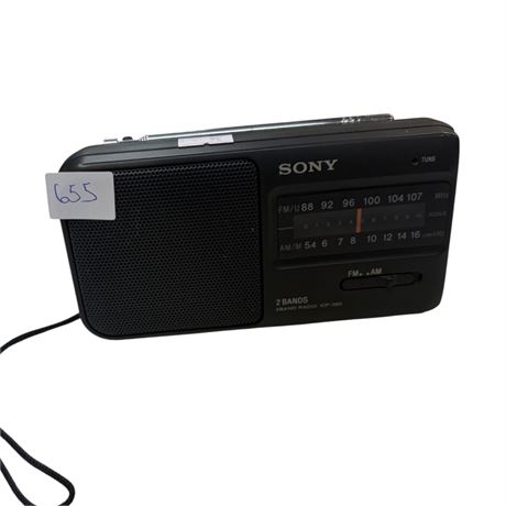 Vintage Sony 2 Band Pocket Radio