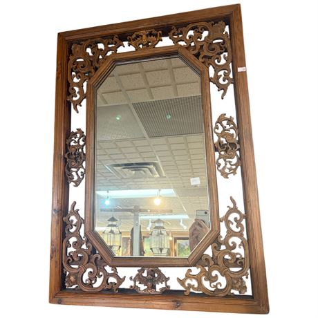 Vintage Ornate Framed Mirror