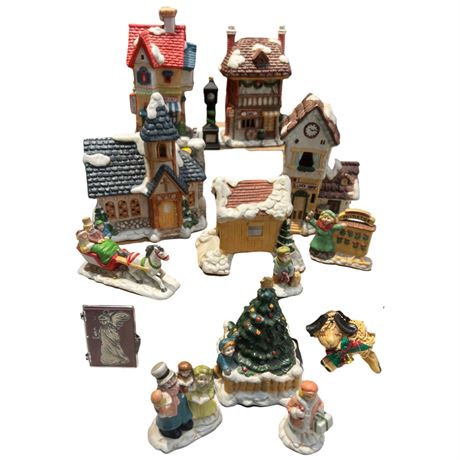 Assorted Collectible Ceramic Christmas Houses