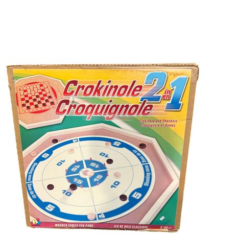Hockey Crokinole In Original Box
