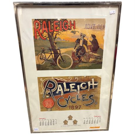 Framed Raleigh Calendar Poster