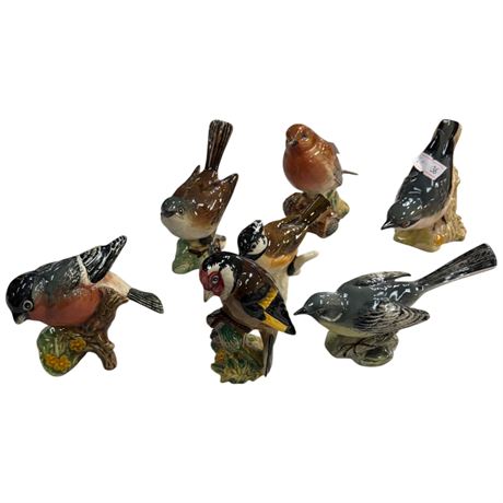 6 Vintage Beswick Birds & Goebel Bird