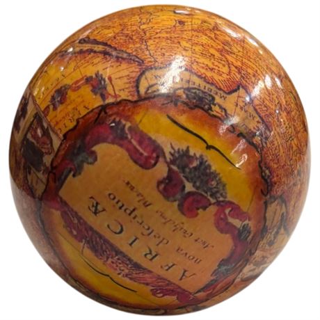 African Map Overlayed On Ostrich Egg