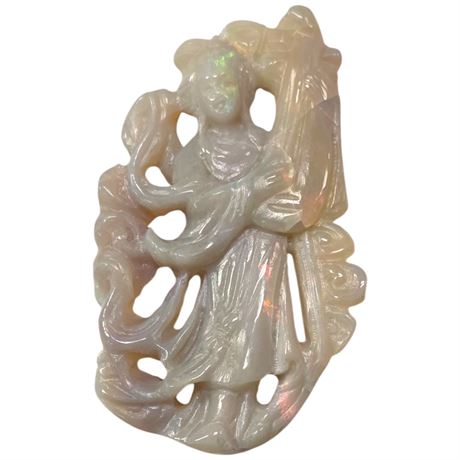Chinese Carved Australian Opal
