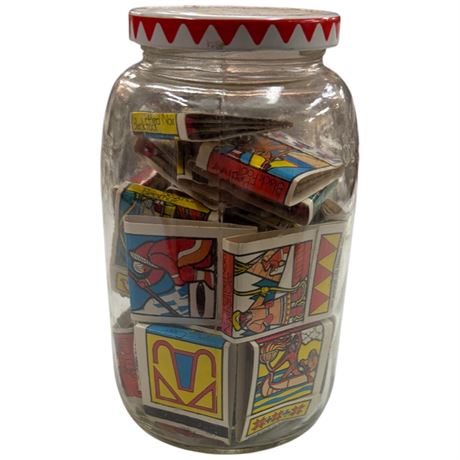 Jar Full Of Vintage First Nations Art Matchbooks