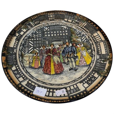 Vintage Royal Doulton Old Moreton Queen Elizabeth Plate
