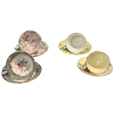 8 Assorted Tea Cups & Saucers, Royal Albert, Paragon, Etc..