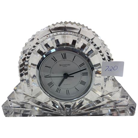 Cut Crystal Waterford Counter Top Clock