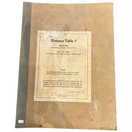 Vintage Distant Table 7 Book Of Maps
