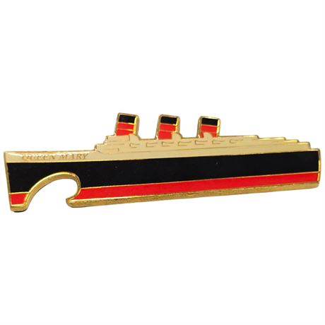Vintage Queen Mary Bootle Opener Fridge Magnet