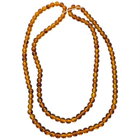 Amber Beaded Necklace