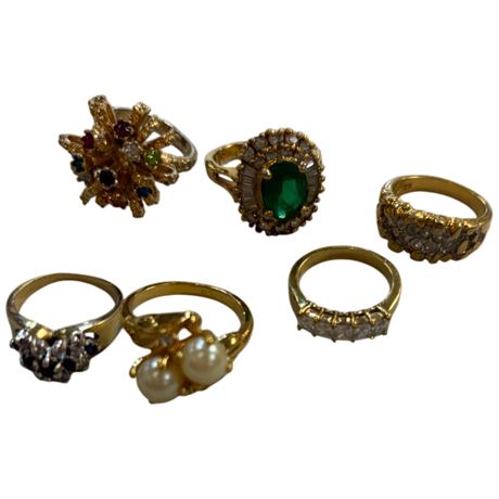 Assorted Vintage Gf & Gp Rings