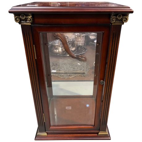 Column Counter Top Glass & Wood Show Case
