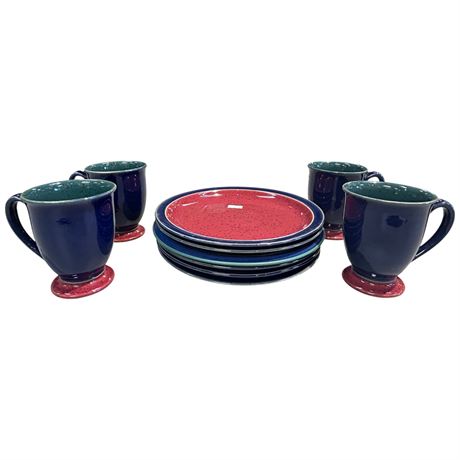 Approx 10 Pieces Of Denby Plates & Coffee Cups