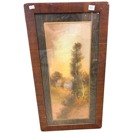 Vintage Framed Chandler Pastel