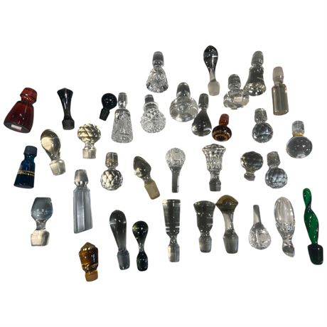 Large Assortment Of Decanter Stoppers