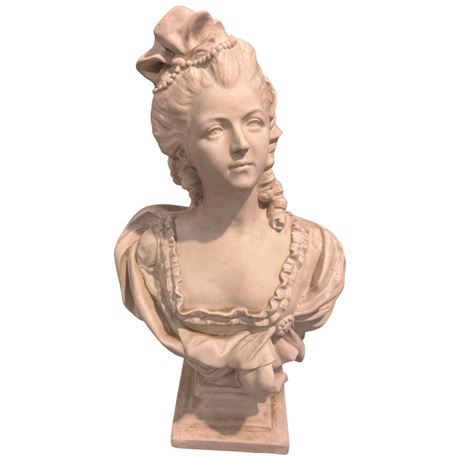 Large Ceramic Lady Bust