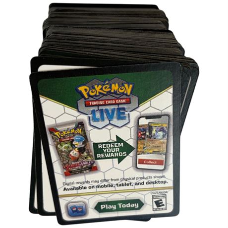 Large Assortment Of Pokemon Scan Cards
