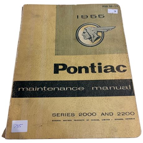 1955 Pontiac Maintenance Manual