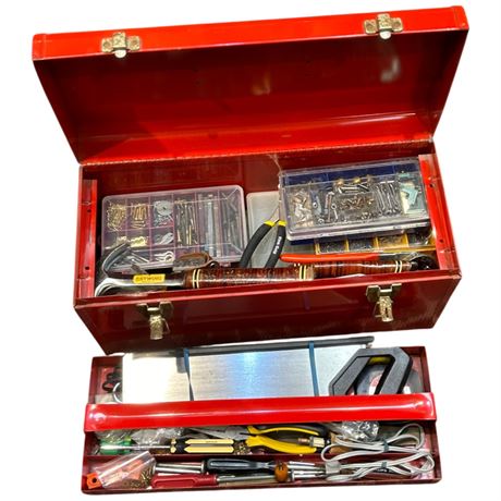Vintage Tool Box, Full Of Tools