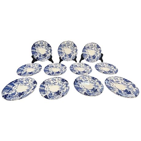 11 Pieces Of Royal Crown Derby Plates