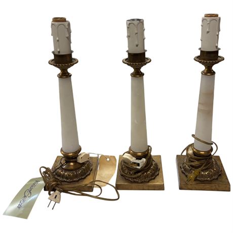 3 William Switzer Candlestick Table Lamps