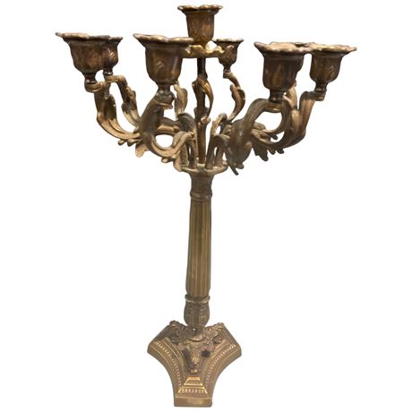 Ornate Brass Candelabra