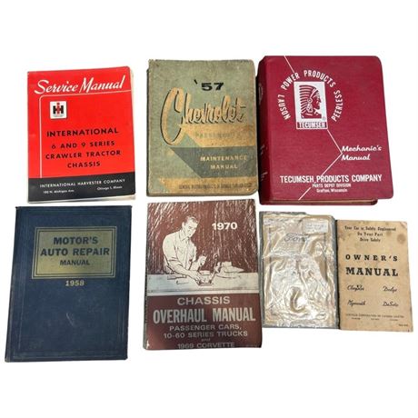 7 Vintage Car Manuals
