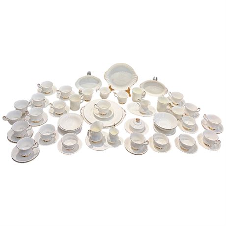 Approx 48 Pieces Of Royal Albert " Val' Dor"
