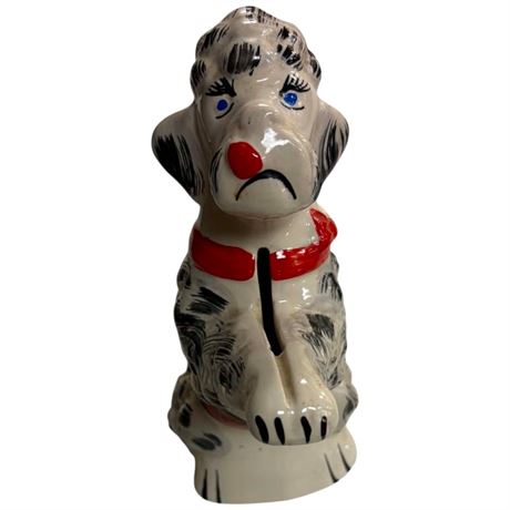 Vintage Price Bros Pottery Dog Coin Bank