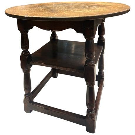 Vintage English Oak Pub Table