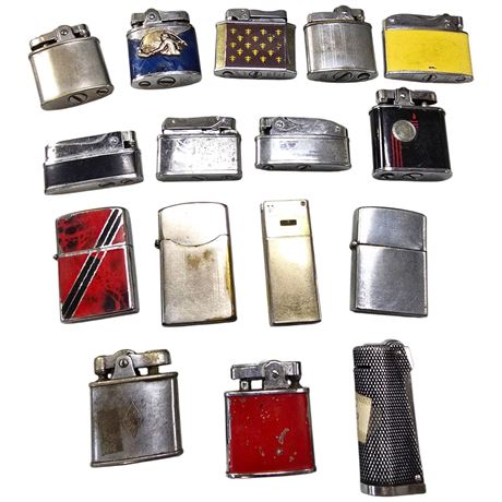 Approx 16 Vintage Assorted Lighters