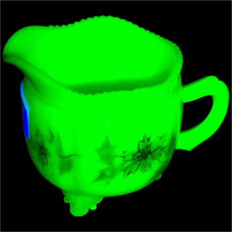 Vintage Custard Glass "Georgia Gem" Breaktfast Creamer