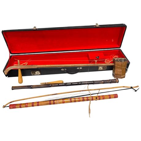 Vintage Sunco Instruments Erhu, In Original Case