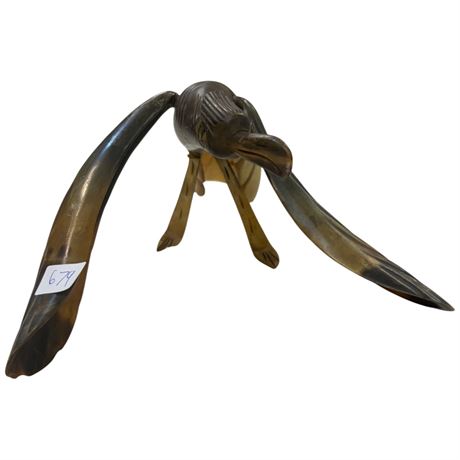 Carved Horn Bird