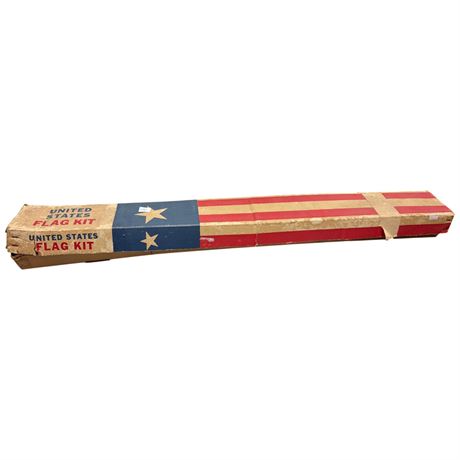 Vintage United States Flag Kit, In Original Box