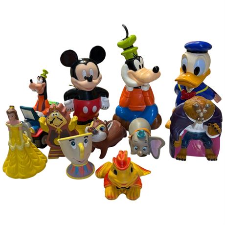 Assorted Vintage Vinyl & Plastic Disney Figurines