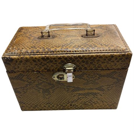 Faux Snake Skin Jewelry Box