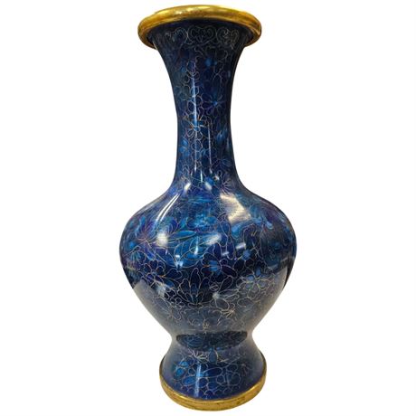 Large Vintage Cloisonne Vase