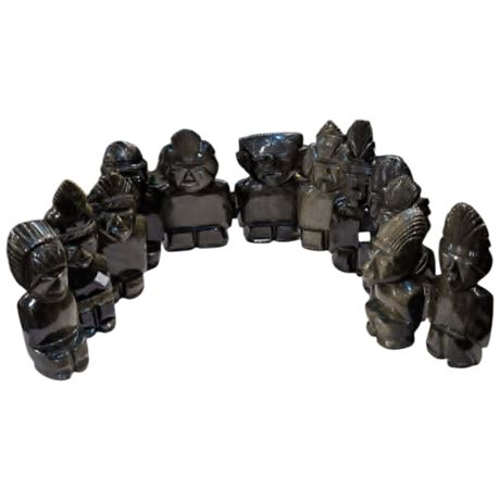 12 Mexican Stone Carvings