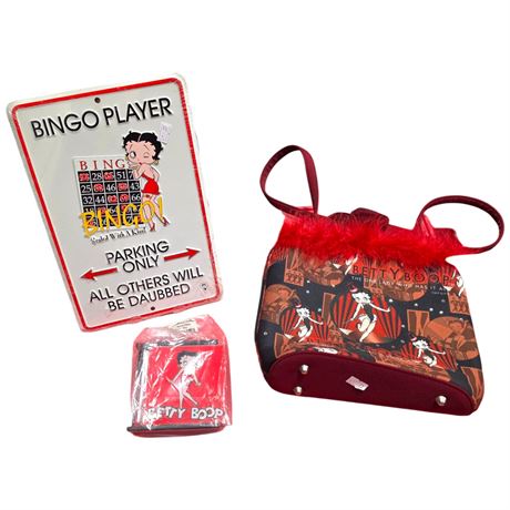 Betty Boop Assorted Handbag, Sign And Accessory