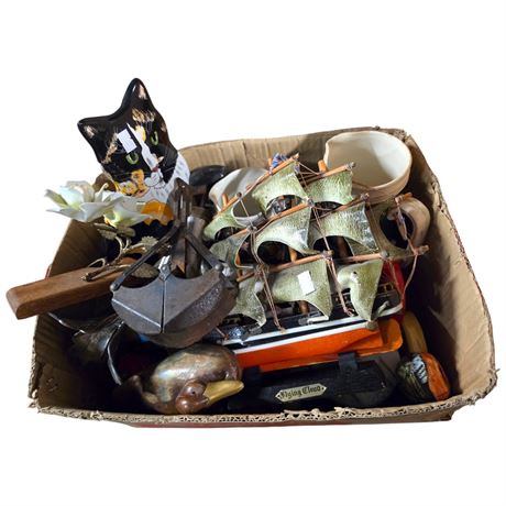 Assorted Decorative Items With Flying Cloud Ship