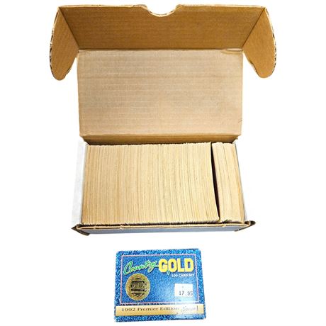 Assorted NHL Hockey Cards And Country Gold Card Set