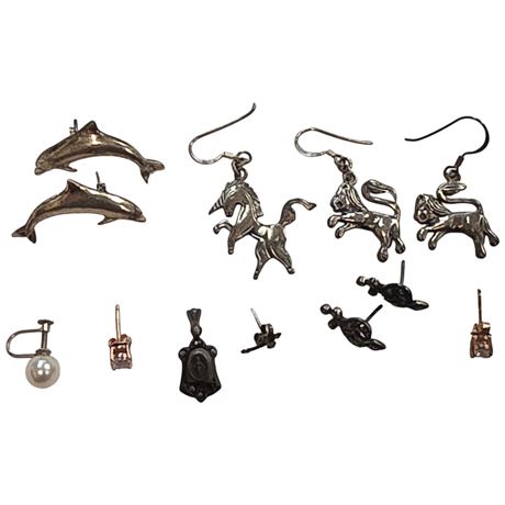 Assorted Sterling Silver Earrings