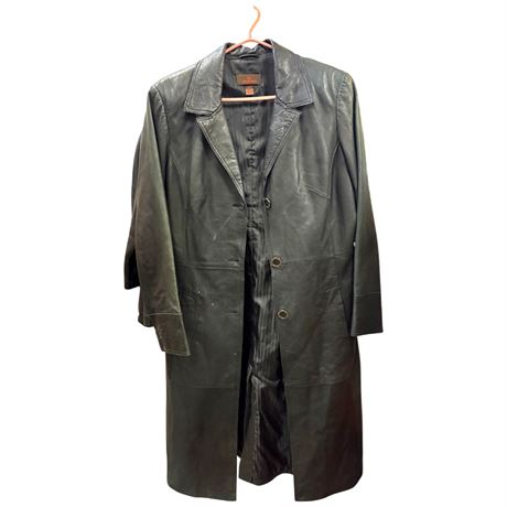 Danier Black Leather Coat
