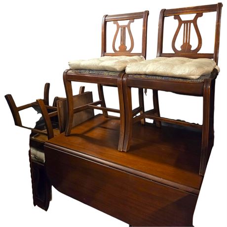 Assorted Duncan Phyfe Wood Dining Furniture
