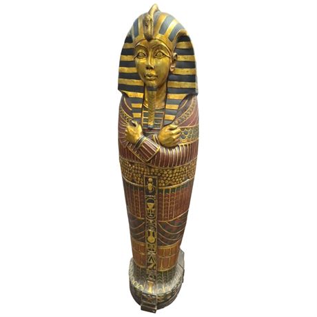 Large Egyptian Sarcophagus Cabinet